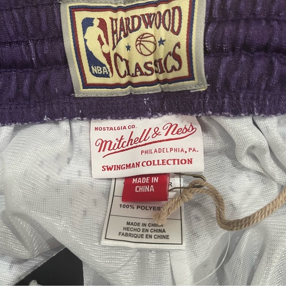 Mitchell & Ness LA Lakers 09 Fadeaway Swingman Basketball Shorts Men’s Size XL - Picture 5 of 10
